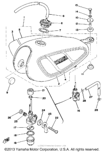 DT100D Топливный бак