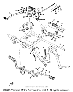 DS7 Stand - foot rest - brake pedal