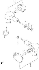 GS500 Поворотники