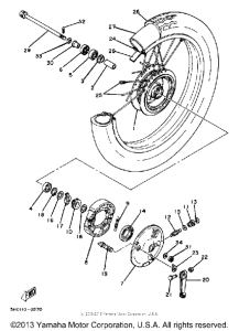 SR185J Переднее колесо