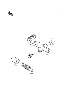ZX250 Педаль тормоза
