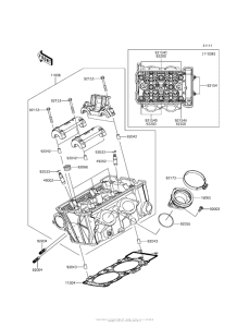 EX650 Головка цилиндров