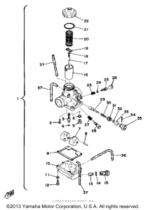 TY250D Карбюратор