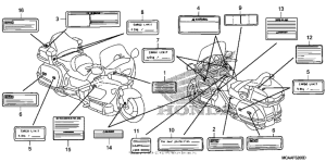 GL1800 (ABS) Лейбл предостережения