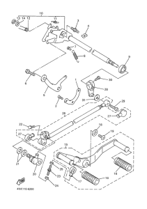 XVZ1300A Вал переключения