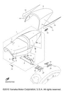 XVS950CR Сиденье