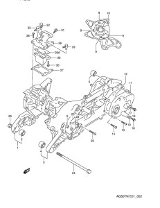 AG50 Картер двигателя