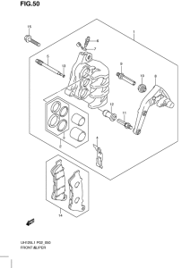 UH125 Передний суппорт