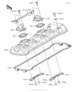 ZX1000 Крышка головки цилиндров