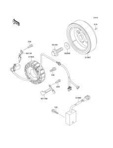 KLX300R Генератор