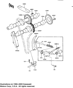 KZ1100 Camshaft / chain / tensioner