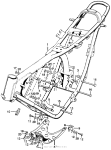 SL175 Frame + skid plate