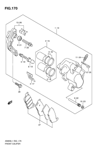 AN650 (ABS) Передний суппорт