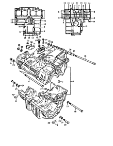GS1000 Картер двигателя
