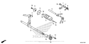 MSX125 Вилка переключения передач
