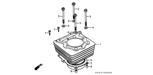 XLX350 Цилиндр