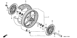 VFR800 Переднее колесо