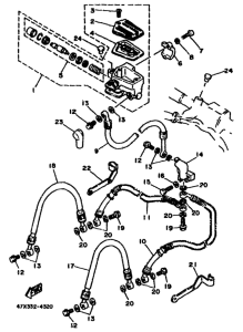RD500LC Главный тормозной цилиндр
