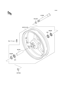 ZR1000 Передняя втулка