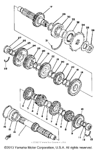 XS400F Трансмиссия