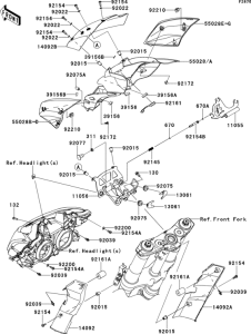 ZR1000 Обтекатель (верхний)