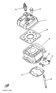 DT50LC Головка цилиндров