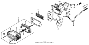 XL250R Taillight 82-83
