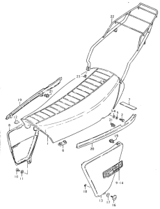 SP400 Seat - frame cover