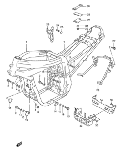 GSX-R1100 Frame comp