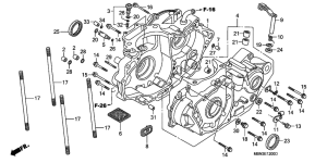 XR650R Картер двигателя