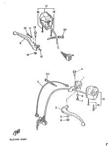 XV240 Handle switch. lever