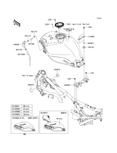 EX250 Топливный бак