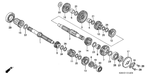 XR125 Трансмиссия