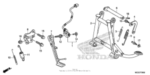 ST1300 (ABS) Подножка