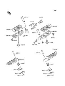 ZR250 Подножки