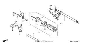 VT600CD Вилка переключения передач