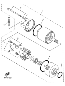 YP125 Стартер