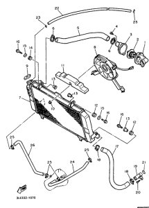 FZR1000 Radiator. hose