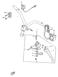 CW50RSP Handle switch. lever