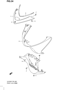 UH125 Front leg shield