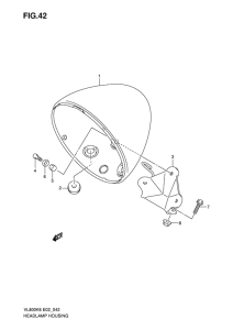 VL800 Фара головного света
