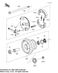 KDX80 Front hub / brake