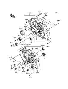 KLX125 クランクケース