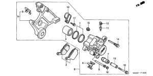 CBR900RR Задний суппорт