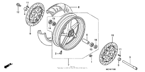 RVT1000R Переднее колесо