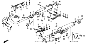 VTX1800N1 Exhaust muffler (2)