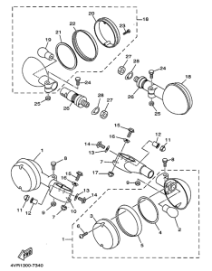 XVS650 Поворотники