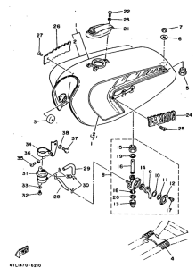 RX100 Топливный бак