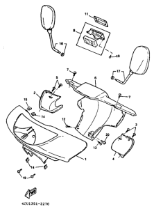 YE50 Motorverkleindung