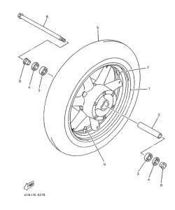 XVZ1300A Переднее колесо